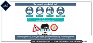 DEVICES SENSITIVE TO ELECTROSTATIC DISCHARGES